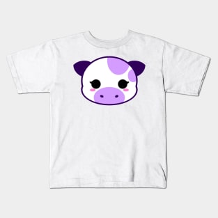 Cute Blueberry Milk Cow Kids T-Shirt